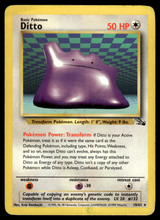 Load image into Gallery viewer, Pokemon Card Ditto Fossil Set Non-Holo 18/62 NM-LP