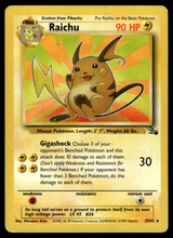 Load image into Gallery viewer, Pokemon Card Raichu Fossil Set Non-Holo 29/62 LP-MP