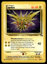 Load image into Gallery viewer, Pokemon Card Zapdos Fossil Set Non-Holo 30/62 LP-MP