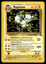 Load image into Gallery viewer, Pokemon Card Magneton Fossil Set Non-Holo 26/62 NM-LP