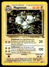 Load image into Gallery viewer, Pokemon Card Magneton Fossil Set Non-Holo 26/62 NM-LP