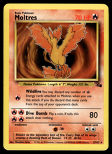 Load image into Gallery viewer, Pokemon Card Moltres Fossil Set Non-Holo 27/62 NM-LP
