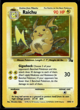 Load image into Gallery viewer, Pokemon Card Raichu Fossil Set Holo 14/62 LP-MP