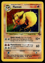 Load image into Gallery viewer, Pokemon Card Flareon Holo Jungle Set 3/64 LP-MP