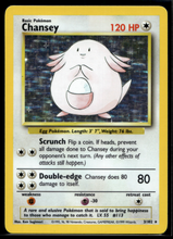 Load image into Gallery viewer, Pokemon Card Chansey Holo Base Set Unlimited 3/102 NM-LP
