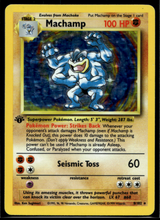 Load image into Gallery viewer, Pokemon Card Machamp Holo 1st Edition 8/102 NM-LP