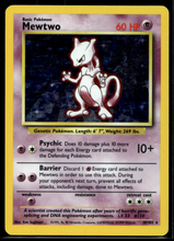 Load image into Gallery viewer, Pokemon Card Mewtwo Holo Base Set Unlimited 10/102 NM-LP