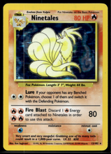 Load image into Gallery viewer, Pokemon Card Ninetales Holo Base Set Unlimited 12/102 NM-LP
