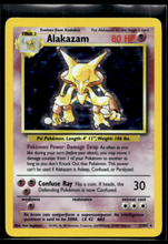 Load image into Gallery viewer, Pokemon Card Alakazam Holo Base Set Unlimited 1/102 NM-LP