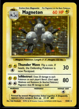 Load image into Gallery viewer, Pokemon Card Magneton Holo Base Set Unlimited 9/102 NM-LP