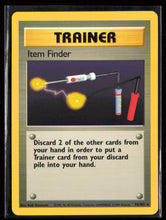 Load image into Gallery viewer, Item Finder Trainer Base Set Unlimited 1999 Pokemon EXC-LP