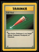 Load image into Gallery viewer, Full Heal Trainer Base Set Unlimited 1999 Pokemon EXC-LP