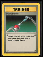 Load image into Gallery viewer, Maintenance Trainer Base Set Unlimited 1999 Pokemon EXC-LP