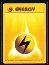 Load image into Gallery viewer, Lightning Energy Base Set Unlimited 1999 Pokemon NM-EXC