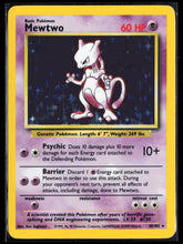Load image into Gallery viewer, Mewtwo Holo Base Set Unlimited 1999 Pokemon NM-EXC