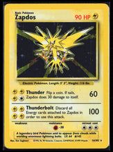 Load image into Gallery viewer, Zapdos Holo Base Set Unlimited 1999 Pokemon LP-MP