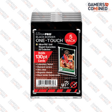 Load image into Gallery viewer, Ultra Pro 130PT Black Border UV ONE-TOUCH Magnetic Holder #15270 - 5 Pack