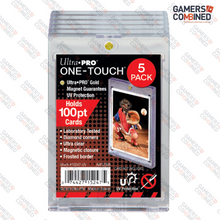 Load image into Gallery viewer, Ultra Pro 100PT UV ONE-TOUCH Magnetic Holder #15247 - 5 Count Retail Pack