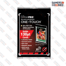 Load image into Gallery viewer, Ultra Pro 130PT Black Border UV ONE-TOUCH Magnetic Holder #15270 - 5 Pack