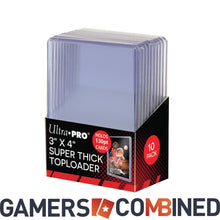 Load image into Gallery viewer, Ultra Pro 3" X 4" Super Thick 130PT Toploader 10ct # 82327