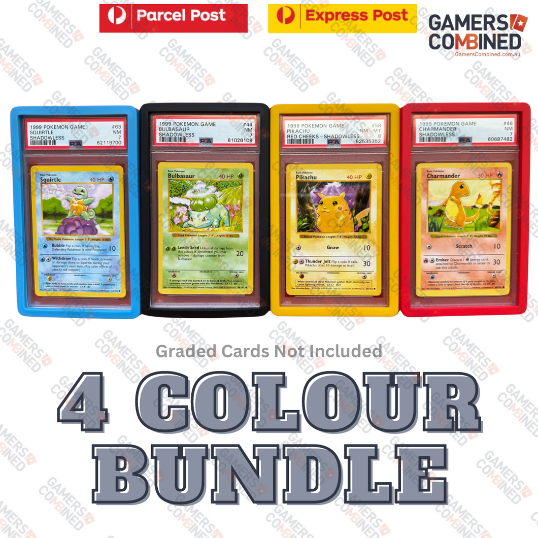 Pokemon Card PSA Slab Guard Bumper Protector - 8 Colours Available