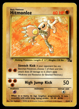 Load image into Gallery viewer, Pokemon Card Hitmonlee Fossil Set Non-Holo 22/62 LP-MP
