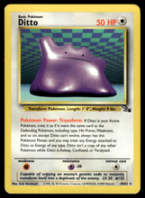 Load image into Gallery viewer, Pokemon Card Ditto Fossil Set Non-Holo 18/62 NM-LP
