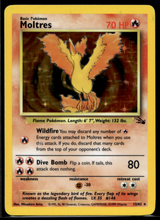 Load image into Gallery viewer, Pokemon Card Moltres Fossil Set Holo 12/62 NM-LP
