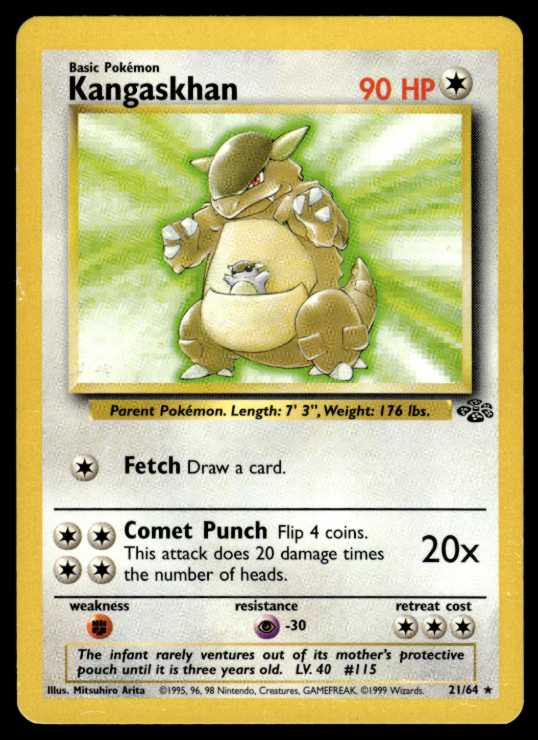 Pokemon Card Kangaskhan Jungle Set Non-Holo 21/64 NM-LP – Gamers Combined