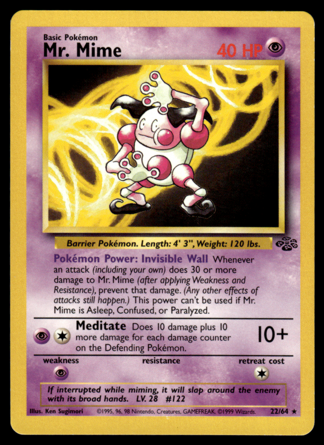 japanese mr mime pokemon card Pokemon Card Mr Mime Jungle Set Non-Holo 22/64 NM-LP – Gamers Combined