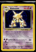 Load image into Gallery viewer, Pokemon Card Alakazam Holo Base Set Unlimited 1/102 LP-MP
