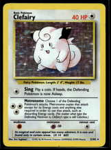 Load image into Gallery viewer, Pokemon Card Clefairy Holo Base Set Unlimited 5/102 LP-MP
