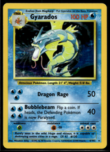 Load image into Gallery viewer, Pokemon Card Gyarados Holo Base Set Unlimited 6/102 NM-LP
