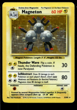 Load image into Gallery viewer, Pokemon Card Magneton Holo Base Set Unlimited 9/102 LP-MP
