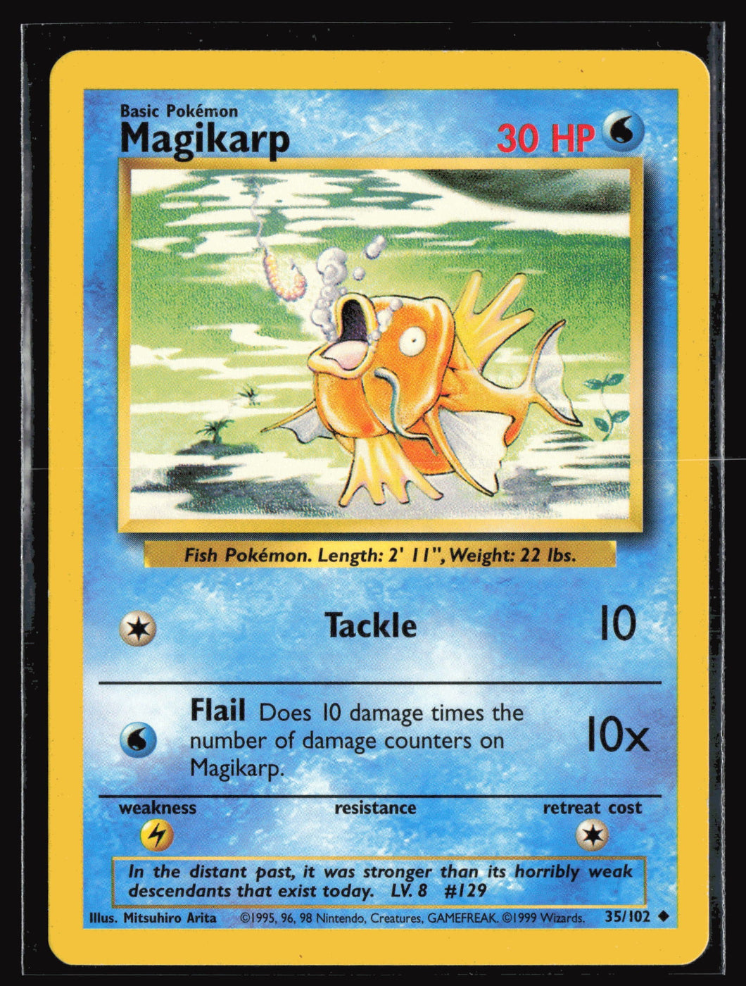 Magikarp Base Set Unlimited 1999 Pokemon EXC-LP
