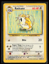 Load image into Gallery viewer, Raticate Base Set Unlimited 1999 Pokemon LP-MP
