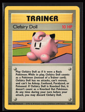 Load image into Gallery viewer, Clefairy Doll Trainer Base Set Unlimited 1999 Pokemon LP-MP
