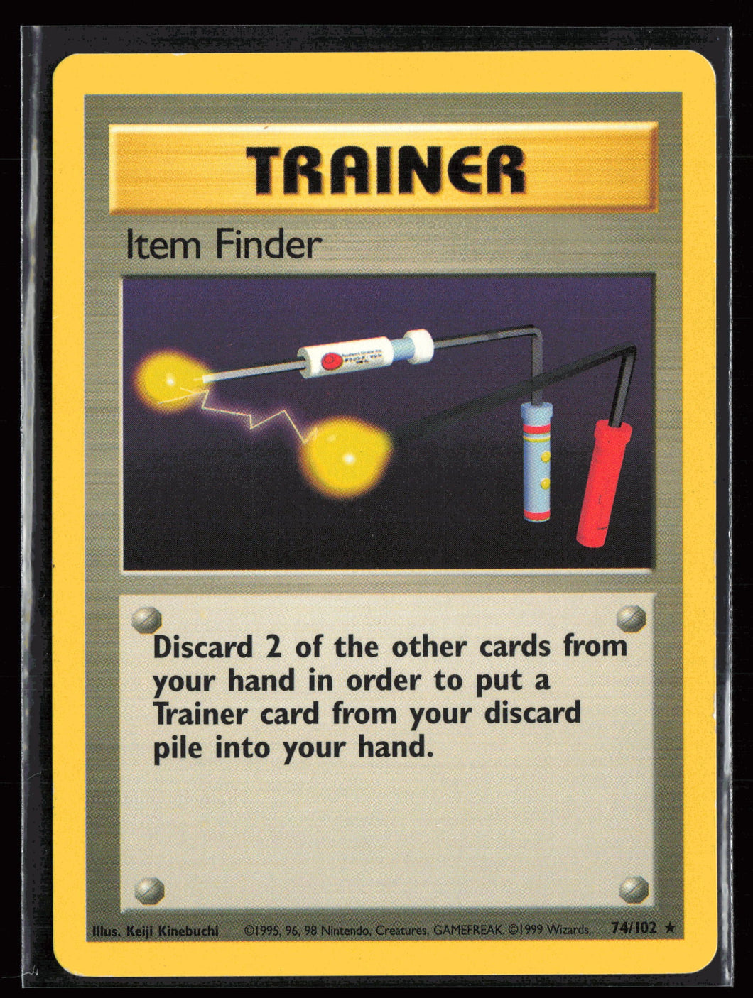 Item Finder Trainer Base Set Unlimited 1999 Pokemon EXC-LP