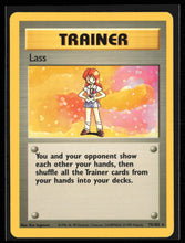 Load image into Gallery viewer, Lass Trainer Base Set Unlimited 1999 Pokemon EXC-LP
