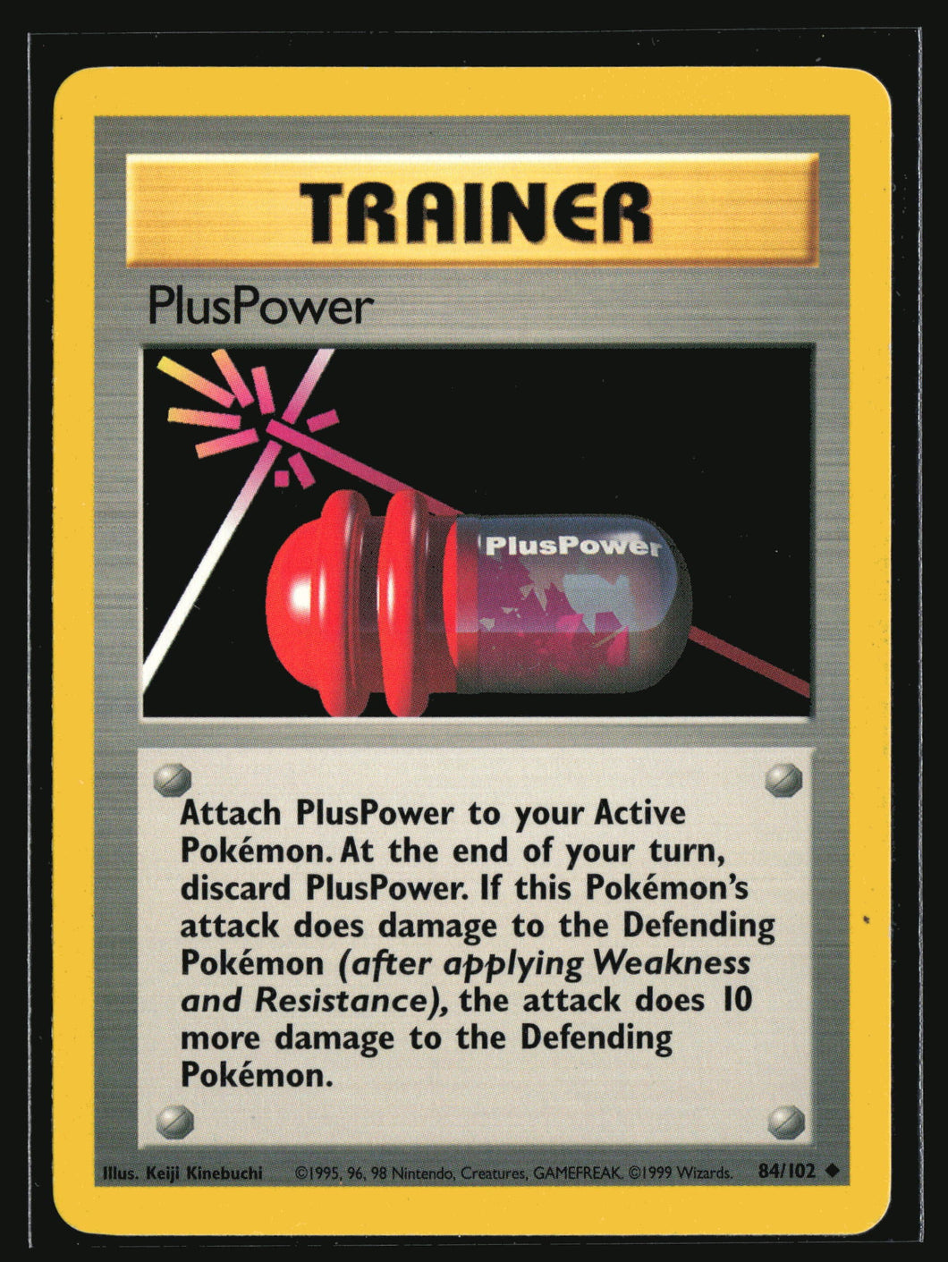 PlusPower Trainer Base Set Unlimited 1999 Pokemon EXC-LP