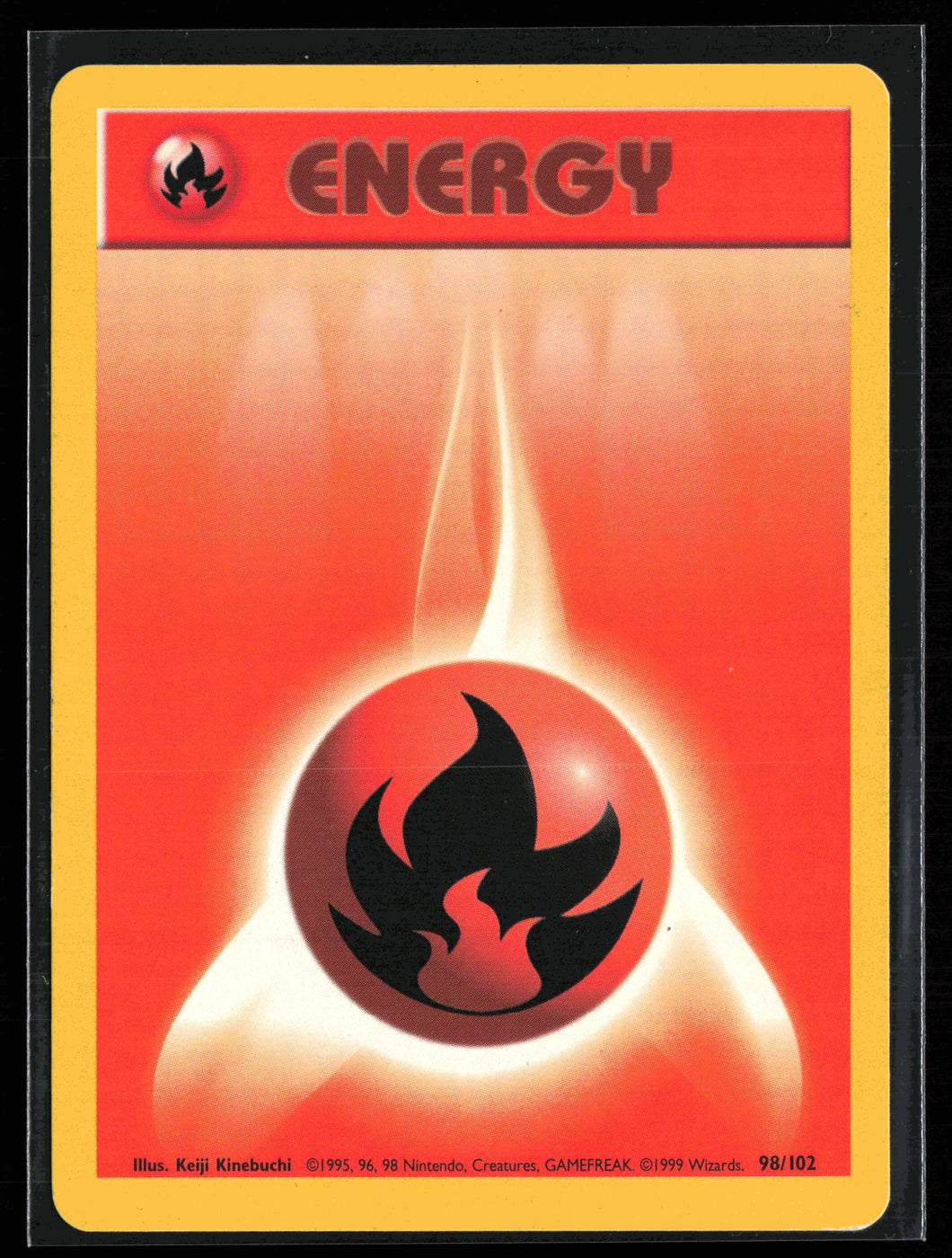 Fire Energy Base Set Unlimited 1999 Pokemon EXC-LP