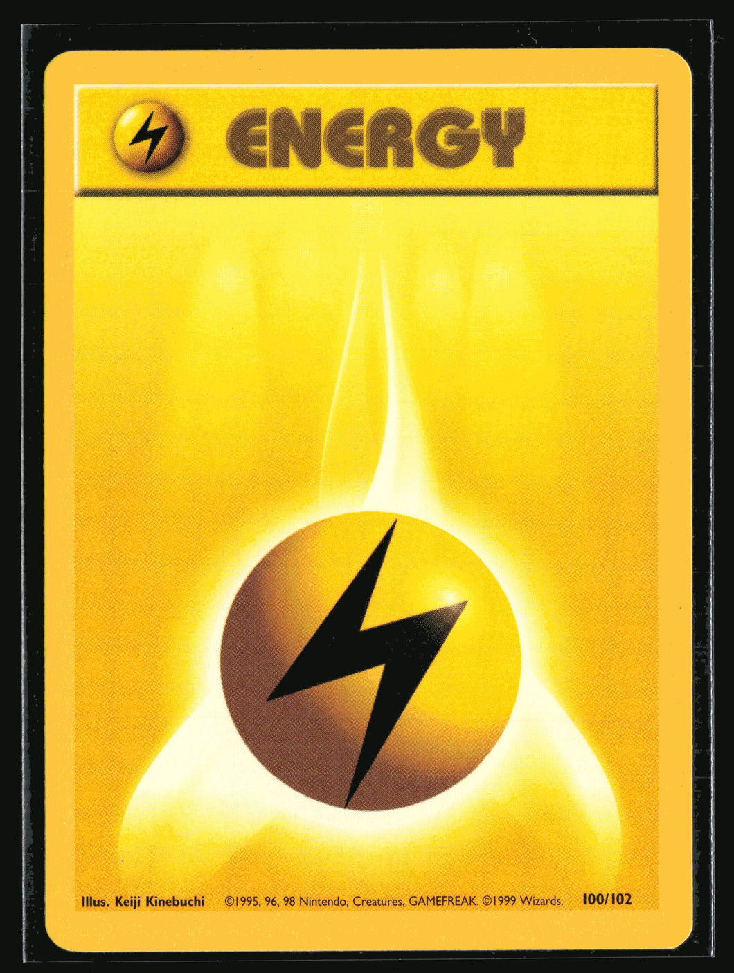 Lightning Energy Base Set Unlimited 1999 Pokemon NM-EXC