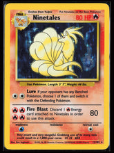 Load image into Gallery viewer, Ninetales Holo Base Set Unlimited 1999 Pokemon EXC-LP
