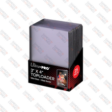 Load image into Gallery viewer, Ultra Pro 35pt Black Border Toploader 81158 (25ct) - 2 Pack
