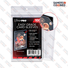 Load image into Gallery viewer, Ultra PRO Easy Grade Angle-Cut Soft Card Sleeves Standard Size - 100 Pack
