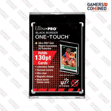 Load image into Gallery viewer, Ultra Pro 130PT Black Border UV ONE-TOUCH Magnetic Holder #15270 - 5 Pack
