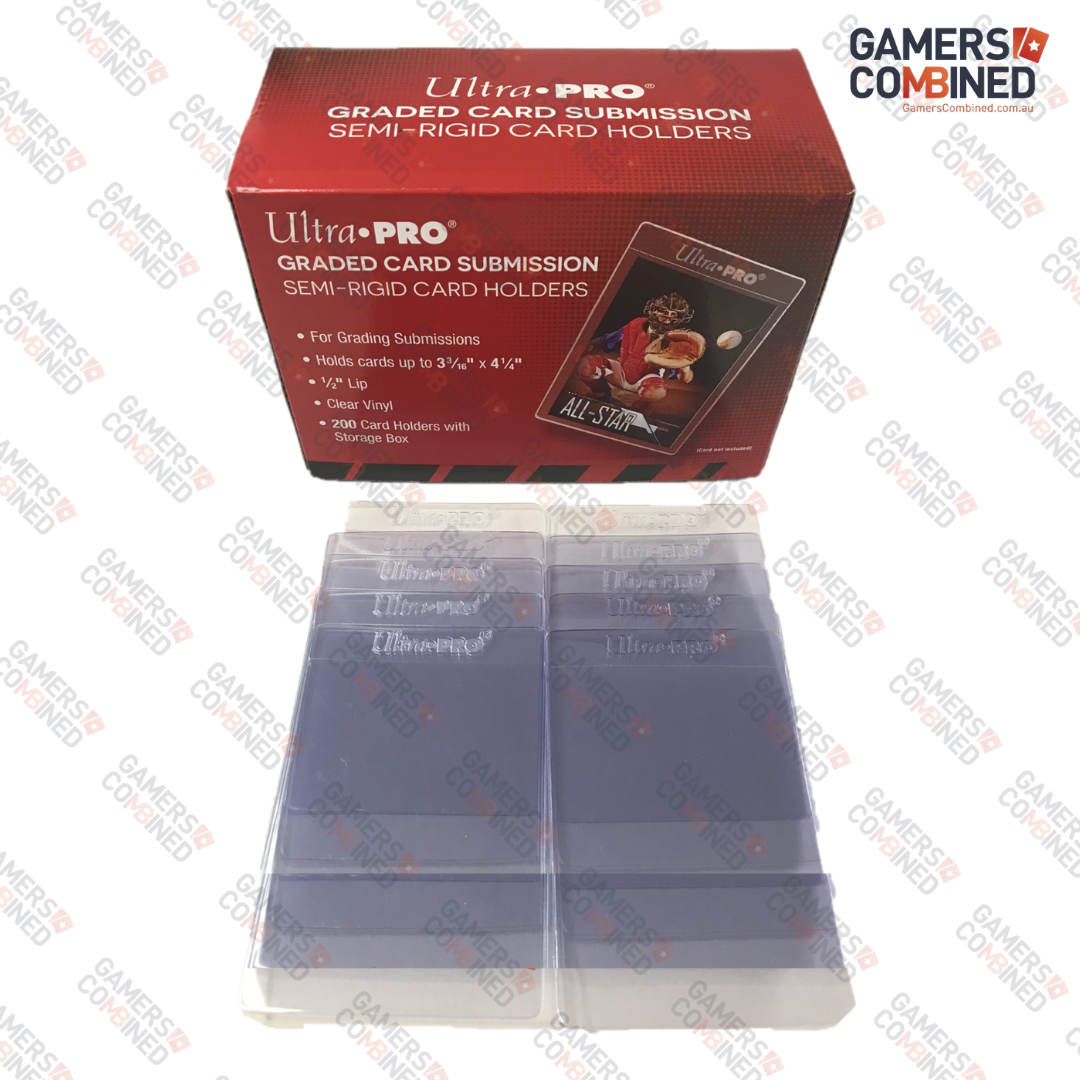 100 x Ultra PRO Graded Submission Semi-Rigid Card Sleeve 1/2" Lip Gamers Combined 100 x Ultra PRO Graded Submission Semi-Rigid Card Sleeve 1/2" Lip Gamers Combined
